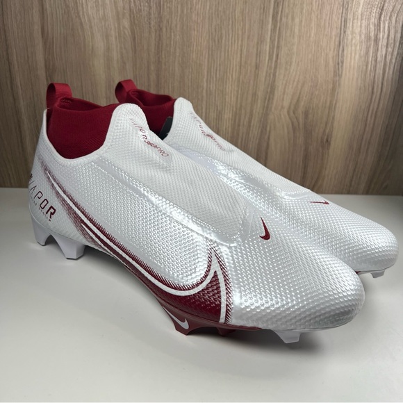 Nike Vapor Edge Pro 360 Football Cleats White Red Crimson CV6345-105 Men’s 14 - Picture 4 of 10